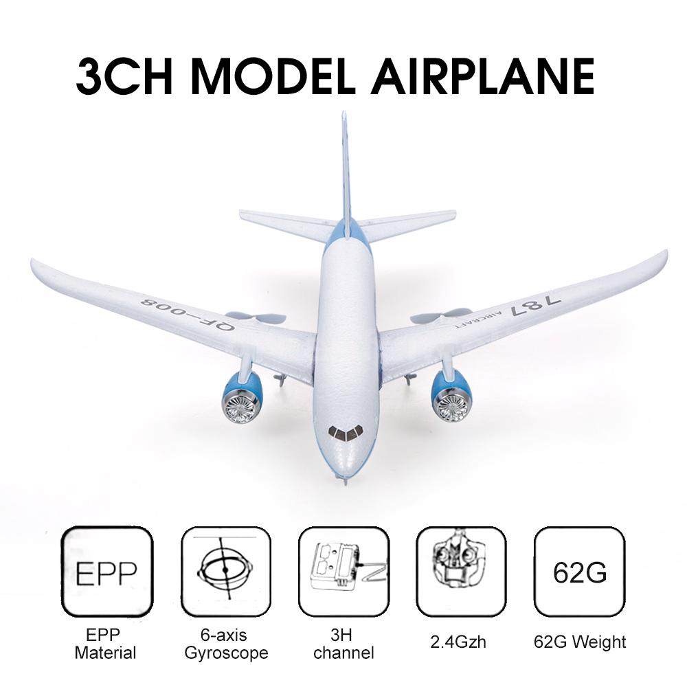 3CH QF008-Boeing 787 2.4G Wingspan Fixed Wing RC Airplane Glider Toys RTF M0B6